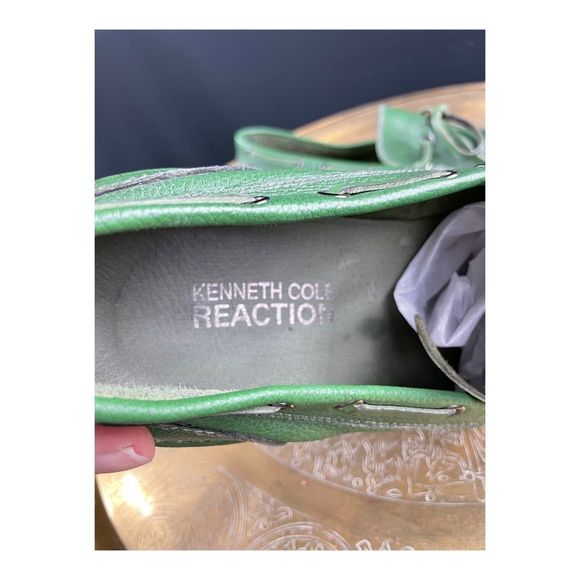 Kenneth Cole Reaction Men’s Green Loafers Slip On Top Sider Boat Deck Sz 11.5 - Picture 10 of 14